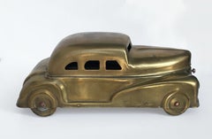 Scatola in ottone Betel Motor Car Art Deco, giocattolo da collezione, set di colori per bambini, anni '30