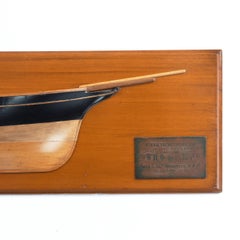 Fruit-Wood Half Hull of the Steam Yacht ‘Cushie Doo’ by Henderson’s of Glasgow