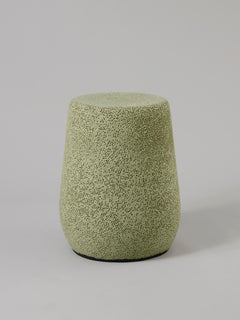 'Lightweight Porcelain' Stool and Side Table by Djim Berger - Yellow Green