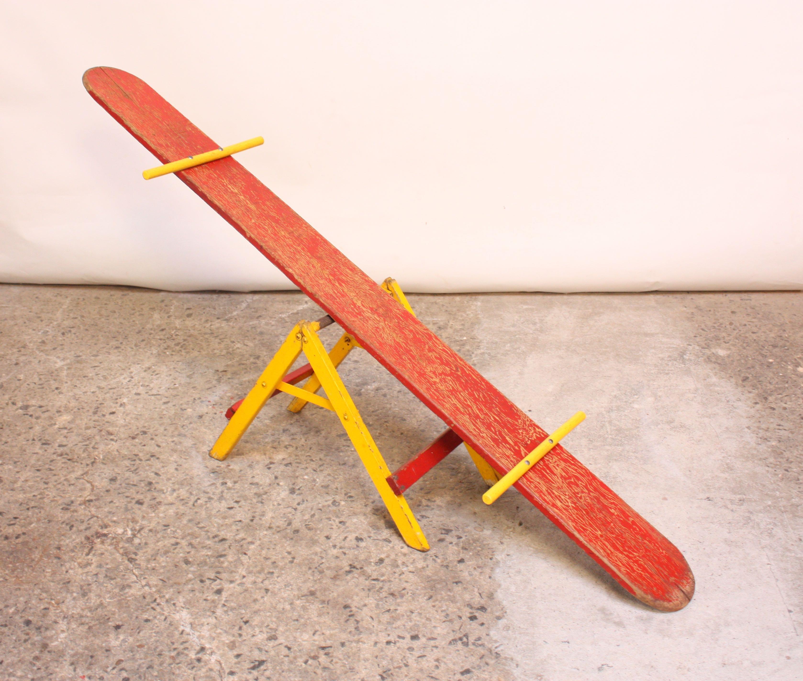 seesaw made of popsicle sticks