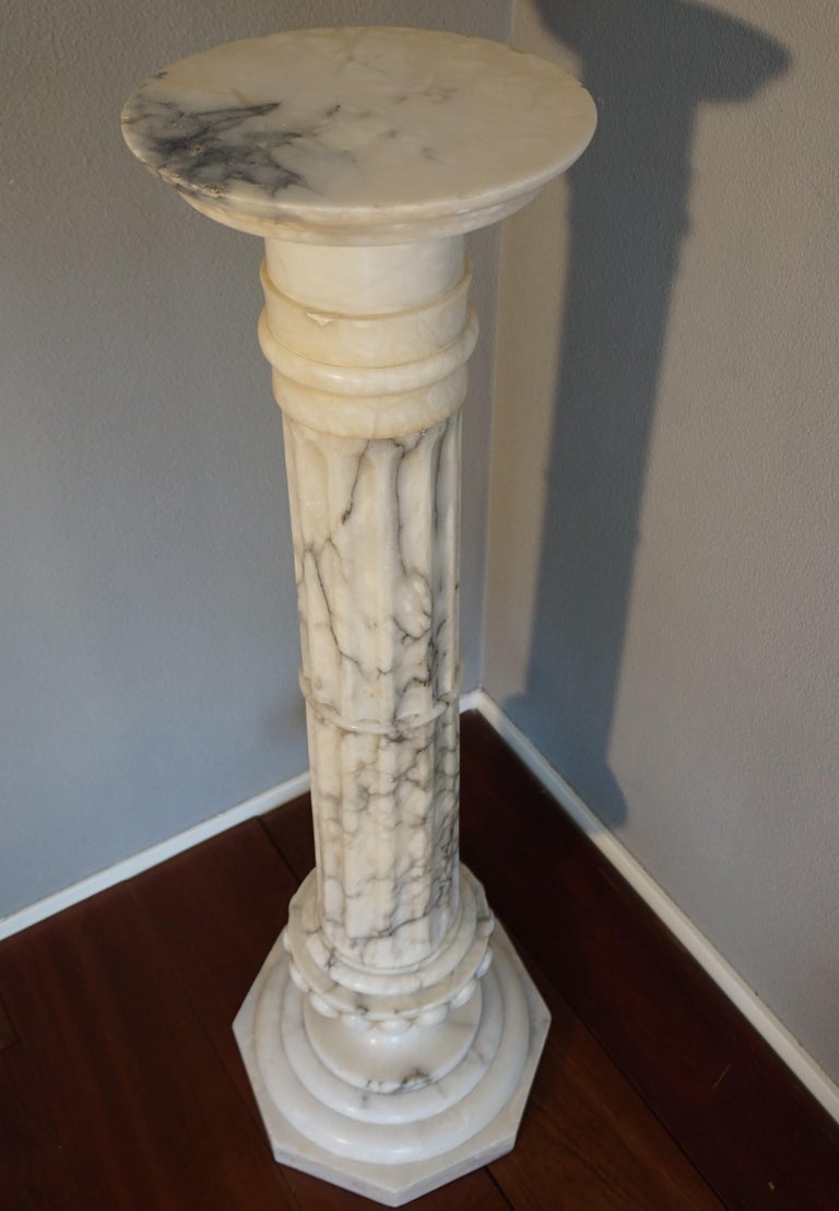 Stylish Early Twentieth Century Roman Classical Alabaster Column