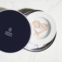 Box of 2 Dinner Pasta Plates without Gold Collection Le Coeur De La Mamma