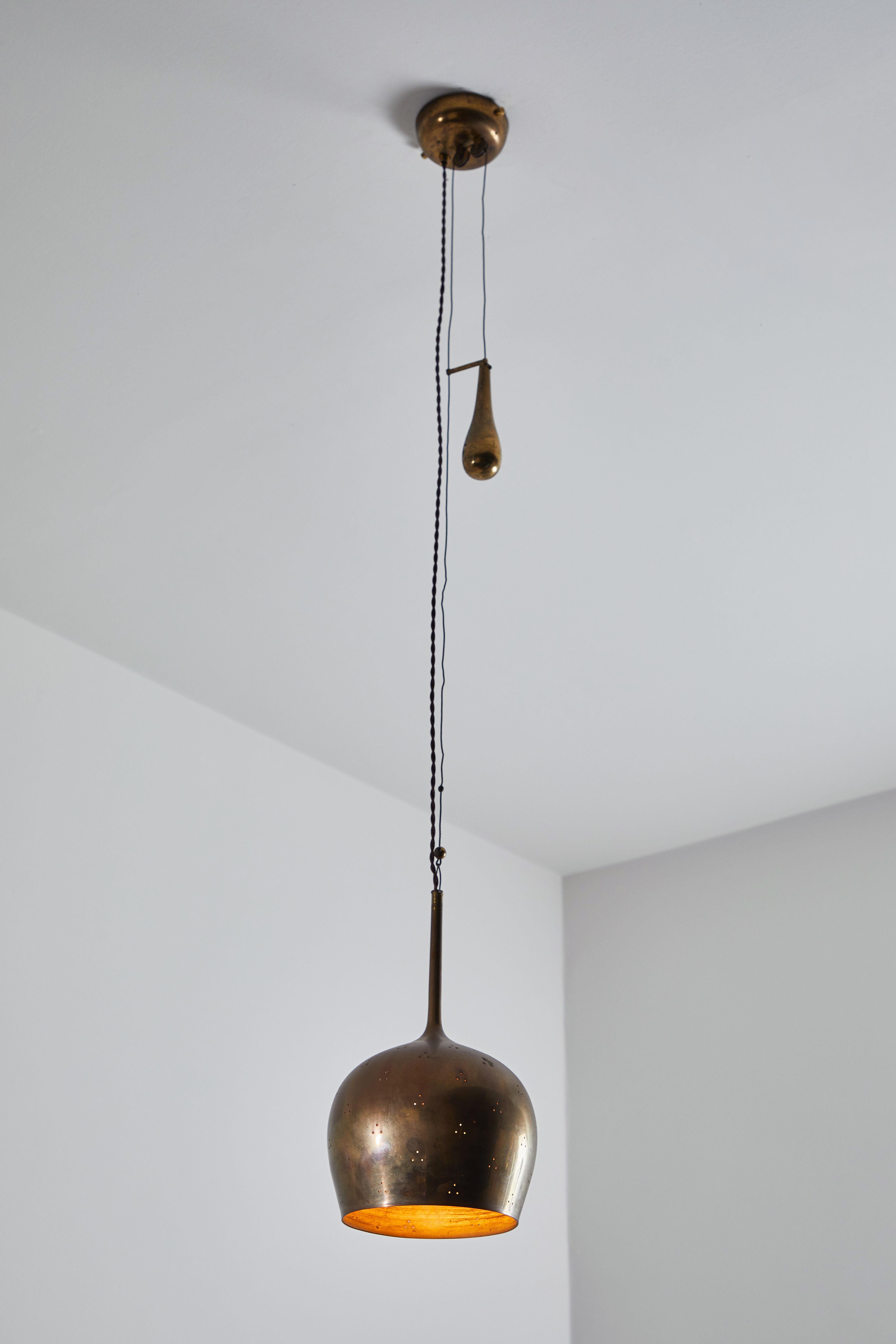 Mid-Century Modern Counterweight Pendant by Paavo Tynell