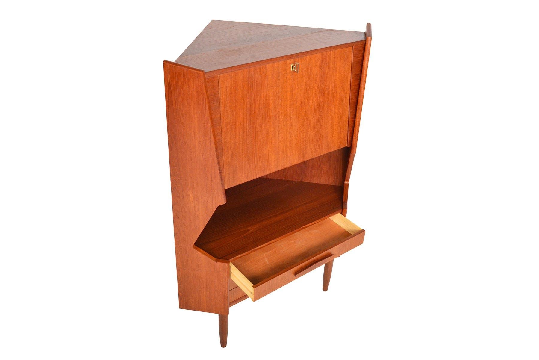 mid century corner cabinet