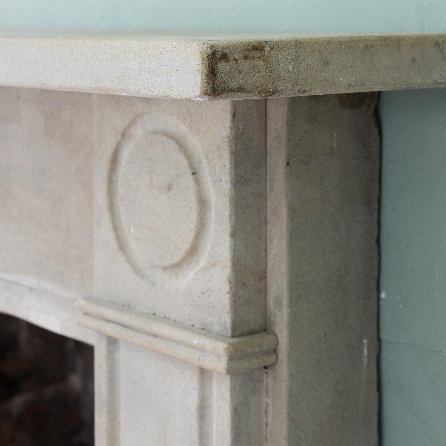 Early 19th Century Regency Ancaster Stone Chimneypiece