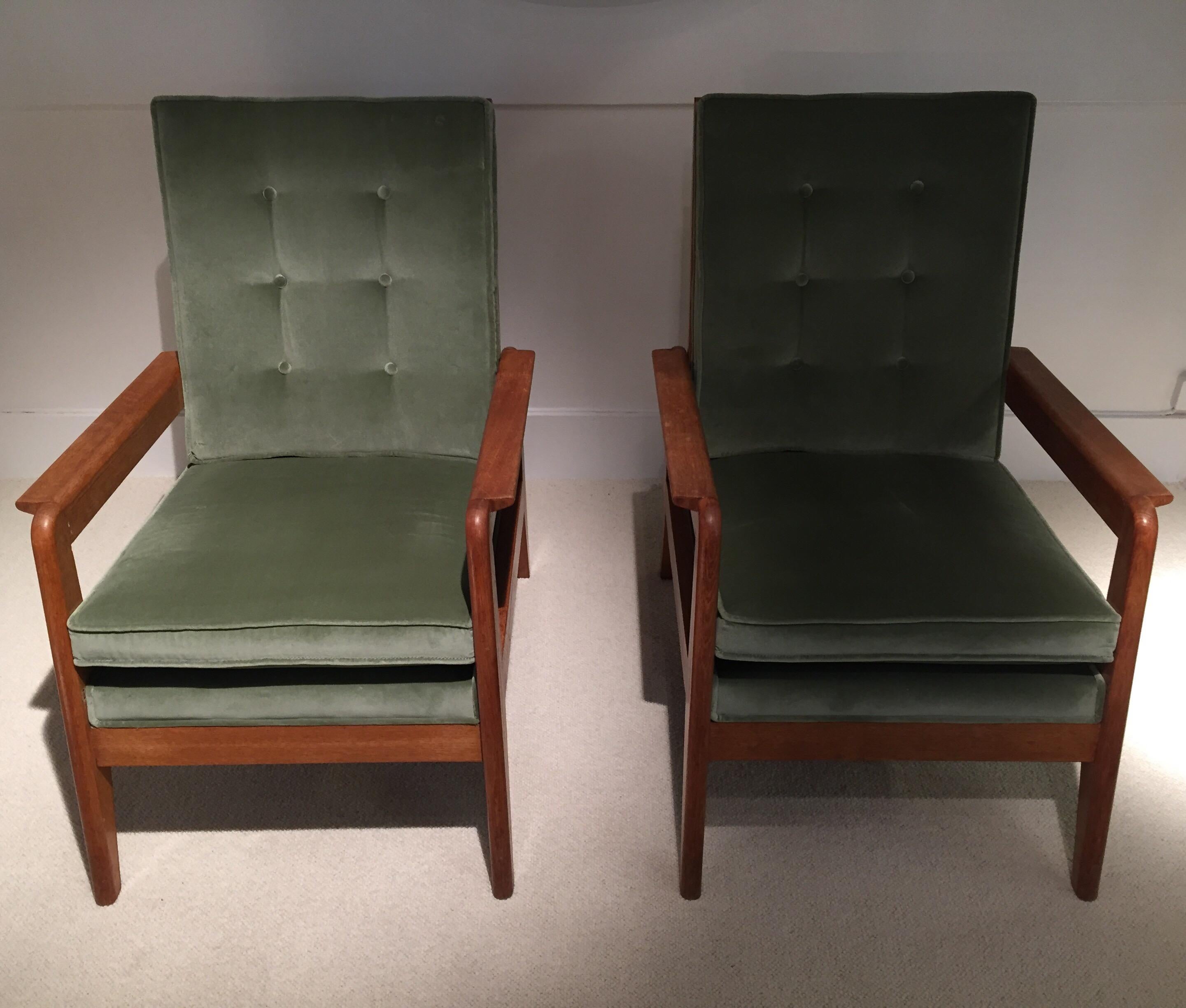 Mid-20th Century 1950 Fs Armchairs by Pierre Guariche