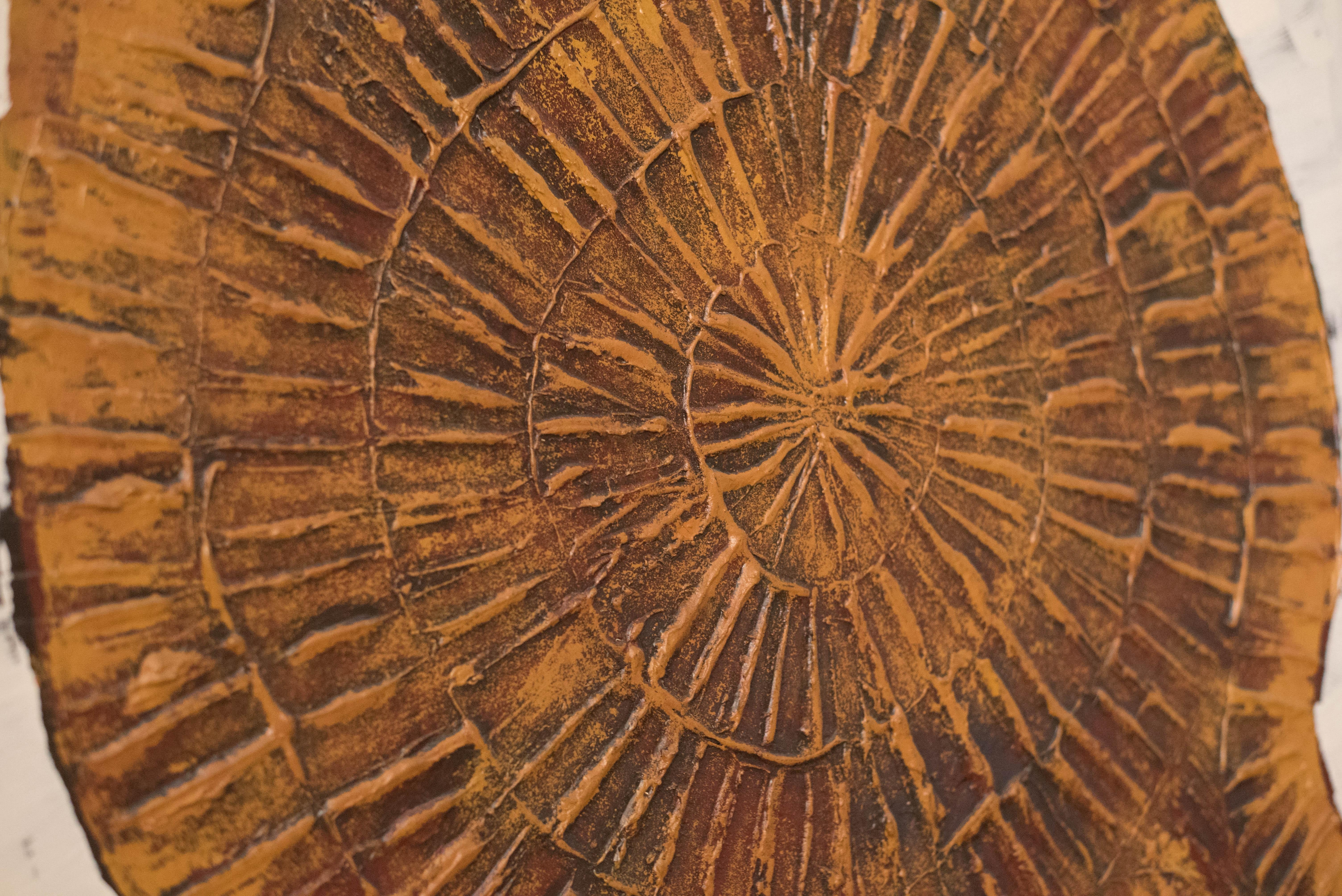 Mid-Century Modern Vintage Abstract Oil Painting by R. Styles