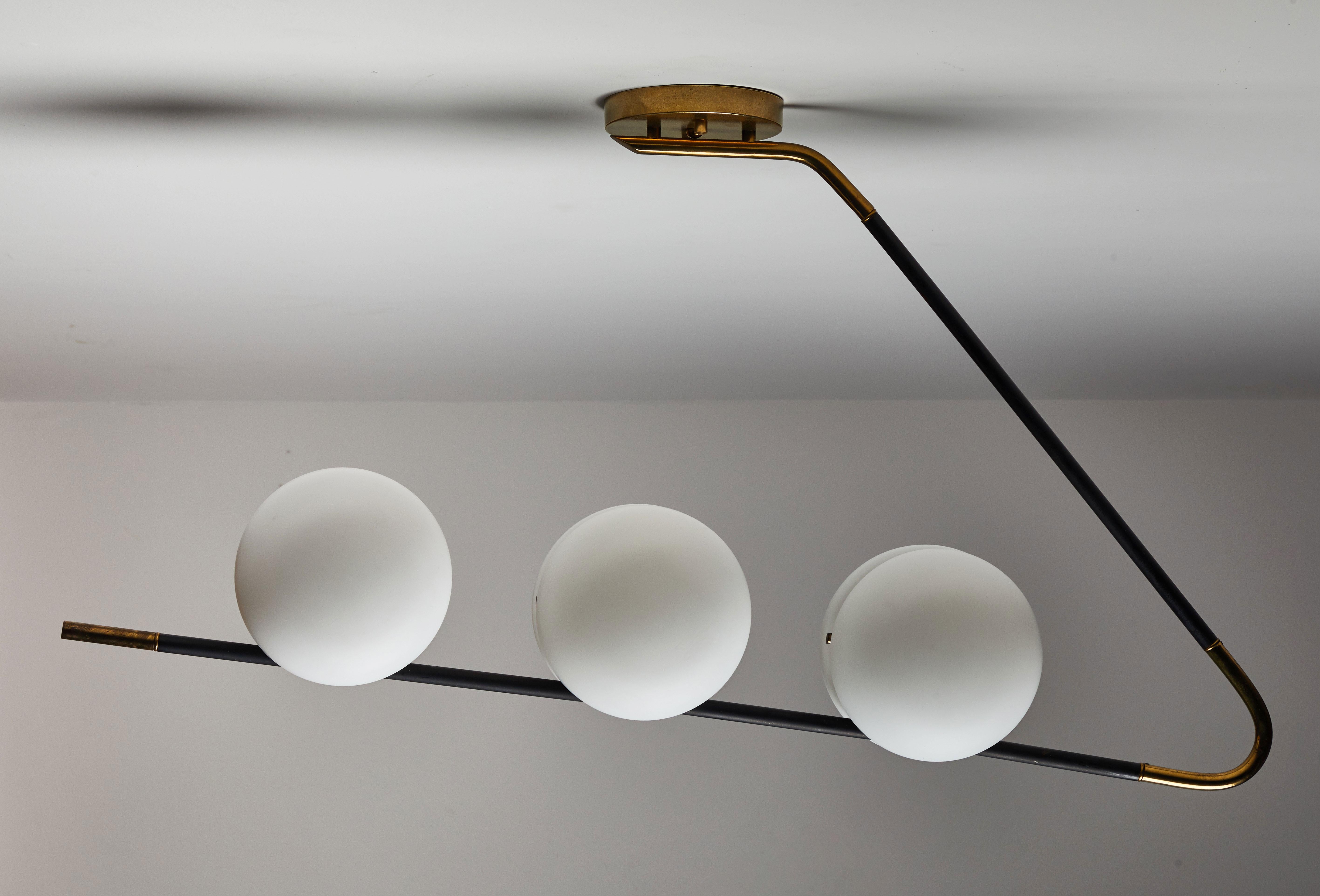 Mid-20th Century Ceiling Light by Lunel