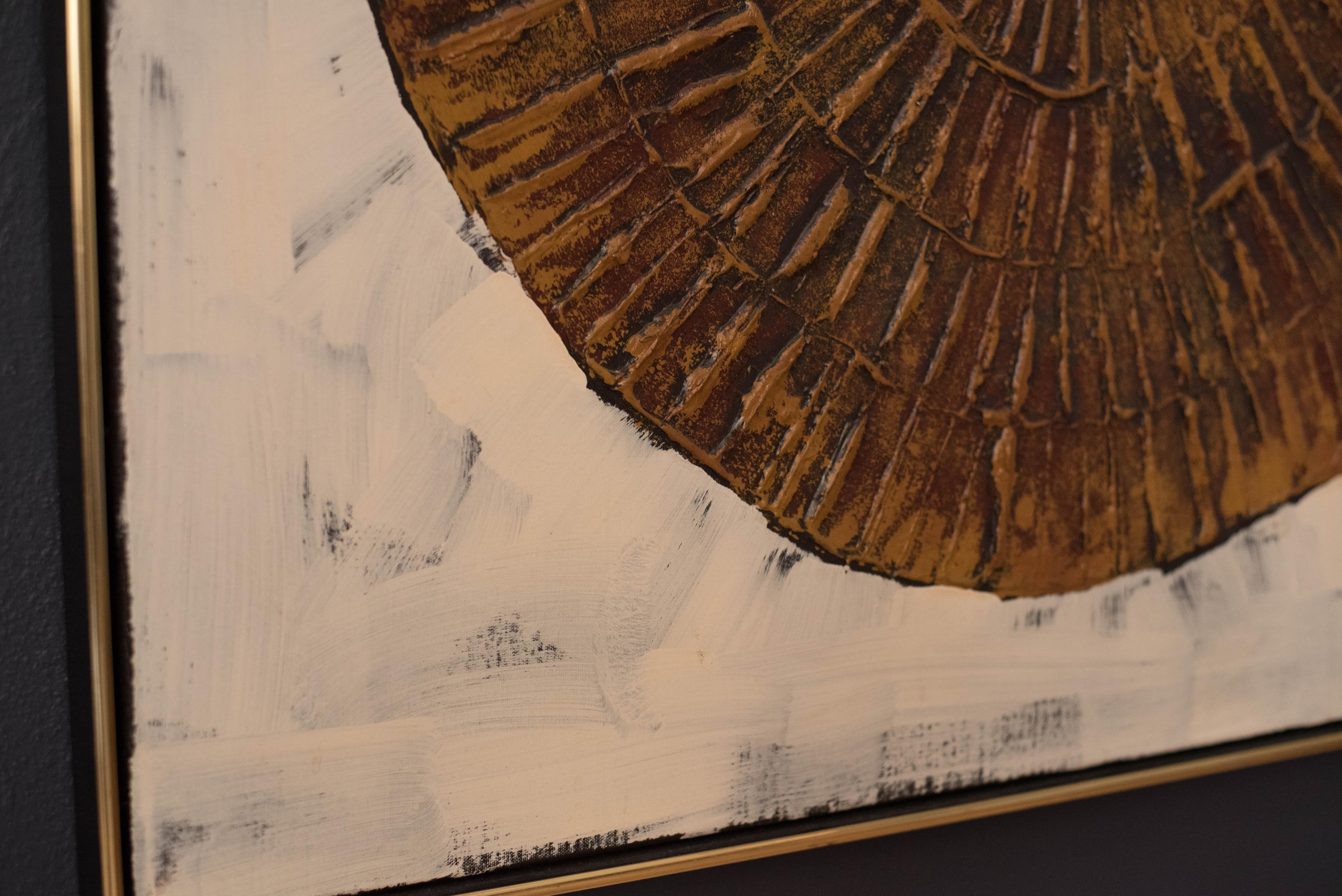 American Vintage Abstract Oil Painting by R. Styles