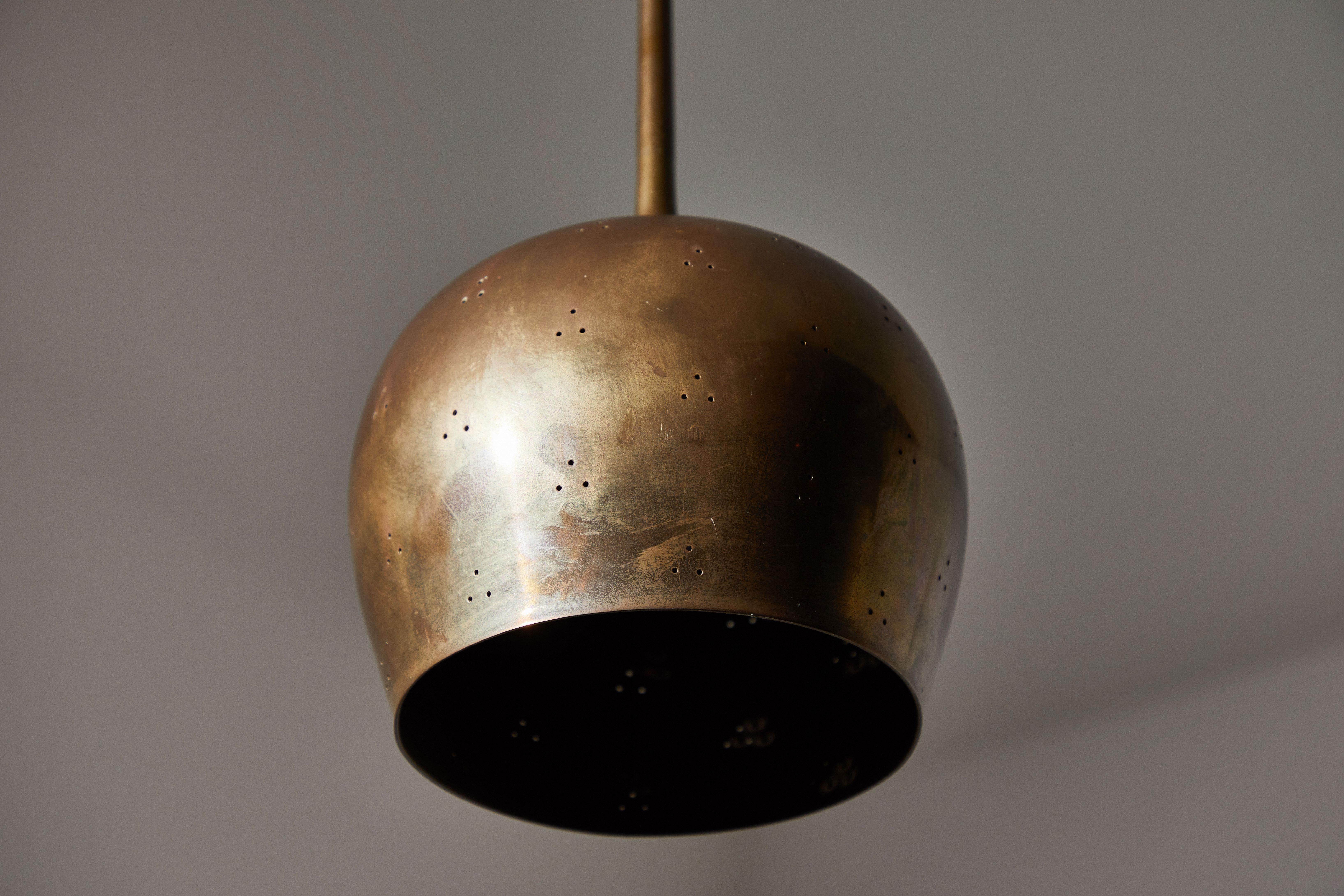 Brass Counterweight Pendant by Paavo Tynell