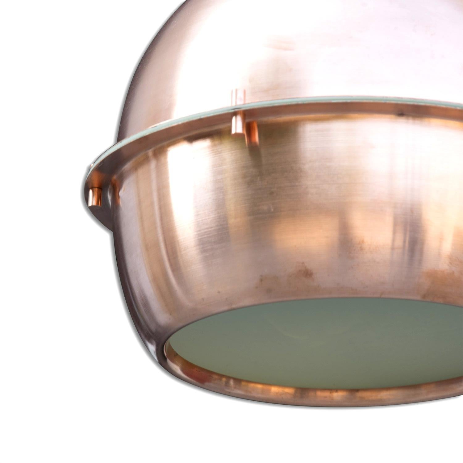 Space Age Copper Hanging Chandelier, Germany, 1960s 1