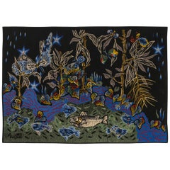 Jean Lurçat, Lumière Des Eaux Tapisserie, Laine, Raymond Picaud Aubusson