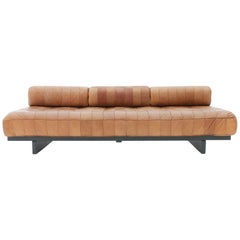De Sede Patchwork Leather Daybed Ds-80 Sofa Bed Switzerland, 1960s