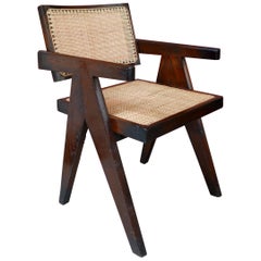 Pierre Jeanneret, Office Cane Chair, PJ-SI-28-A, circa 1955