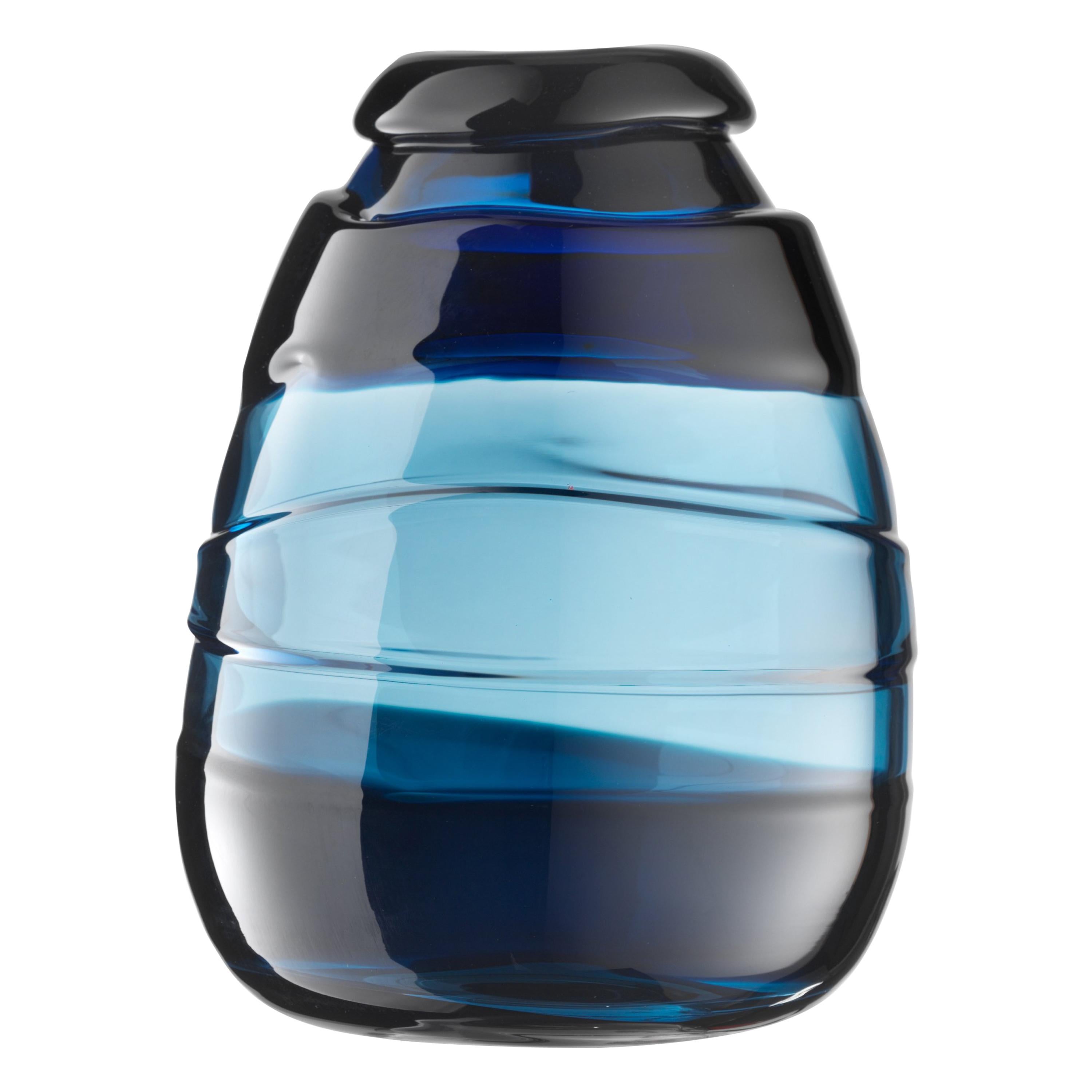 Salviati XL Medium Sassi Vase in Blue by Luciano Gaspari im Angebot