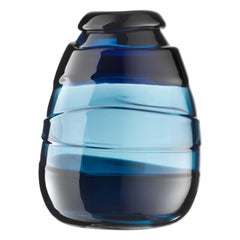 Salviati XL Medium Sassi Vase in Blue by Luciano Gaspari