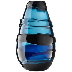 Salviati XL Large Sassi Vase in Blue by Luciano Gaspari