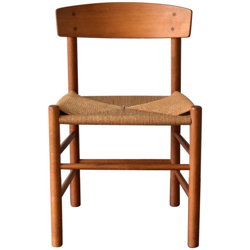 Vintage Oak Børge Mogensen Chairs Produced by J39 FDB Møbler Denmark