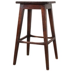 Antique English 19th Century Mahogany Stool