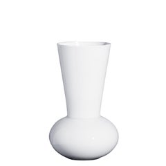 Small Troncosfera Vase in White by Carlo Moretti