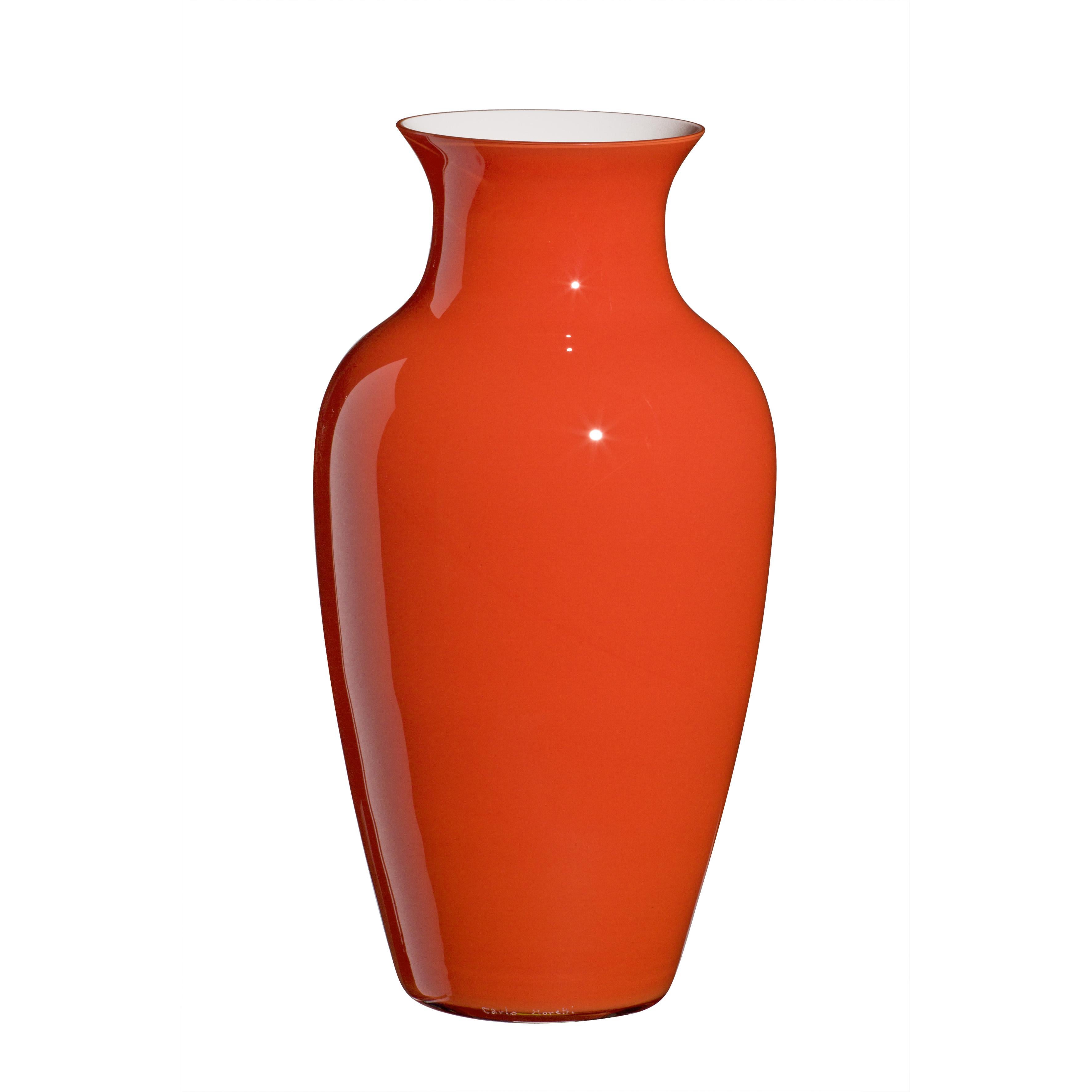 Vaso Standard I Cinesi in rosso vivo di Carlo Moretti in vendita su 1stDibs