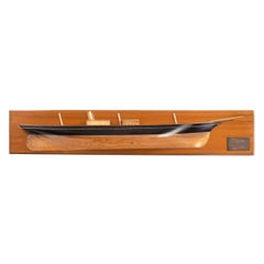 Used Fruit-Wood Half Hull of the Steam Yacht ‘Cushie Doo’ by Henderson’s of Glasgow