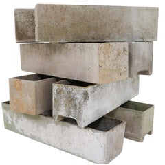 Vintage Rectangular Planters by Swiss Architect Willy Guhl for Eternit, 1960s