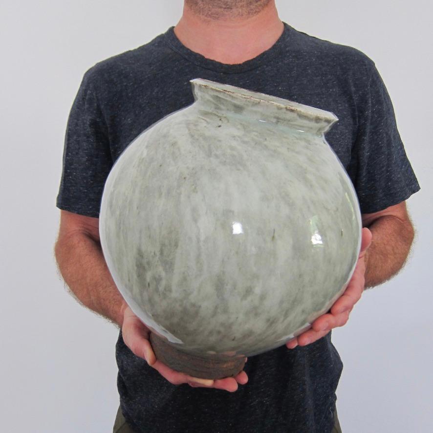 Wheel Thrown Moon Jar by Jason Fox For Sale 2