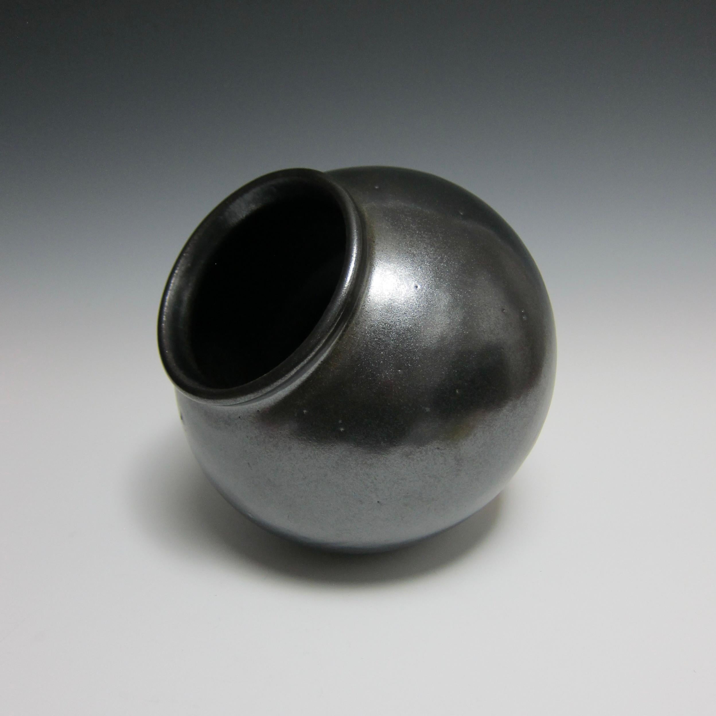 Modern Wheel Thrown Moon Jar by Jason Fox For Sale
