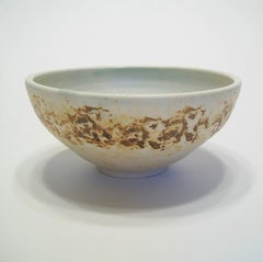 Schale aus Studio Pottery mit Schwammglasur - Signiert - Kanada - 20.