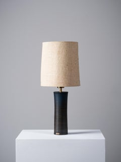 Tischlampe aus gedrehter Keramik von Annikki Hovisaari, Arabia, Finnland, 1960er Jahre