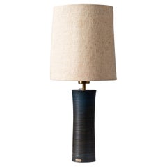Wheel-Turned Ceramic Table Lamp by Annikki Hovisaari, Arabia, Finland, 1960s