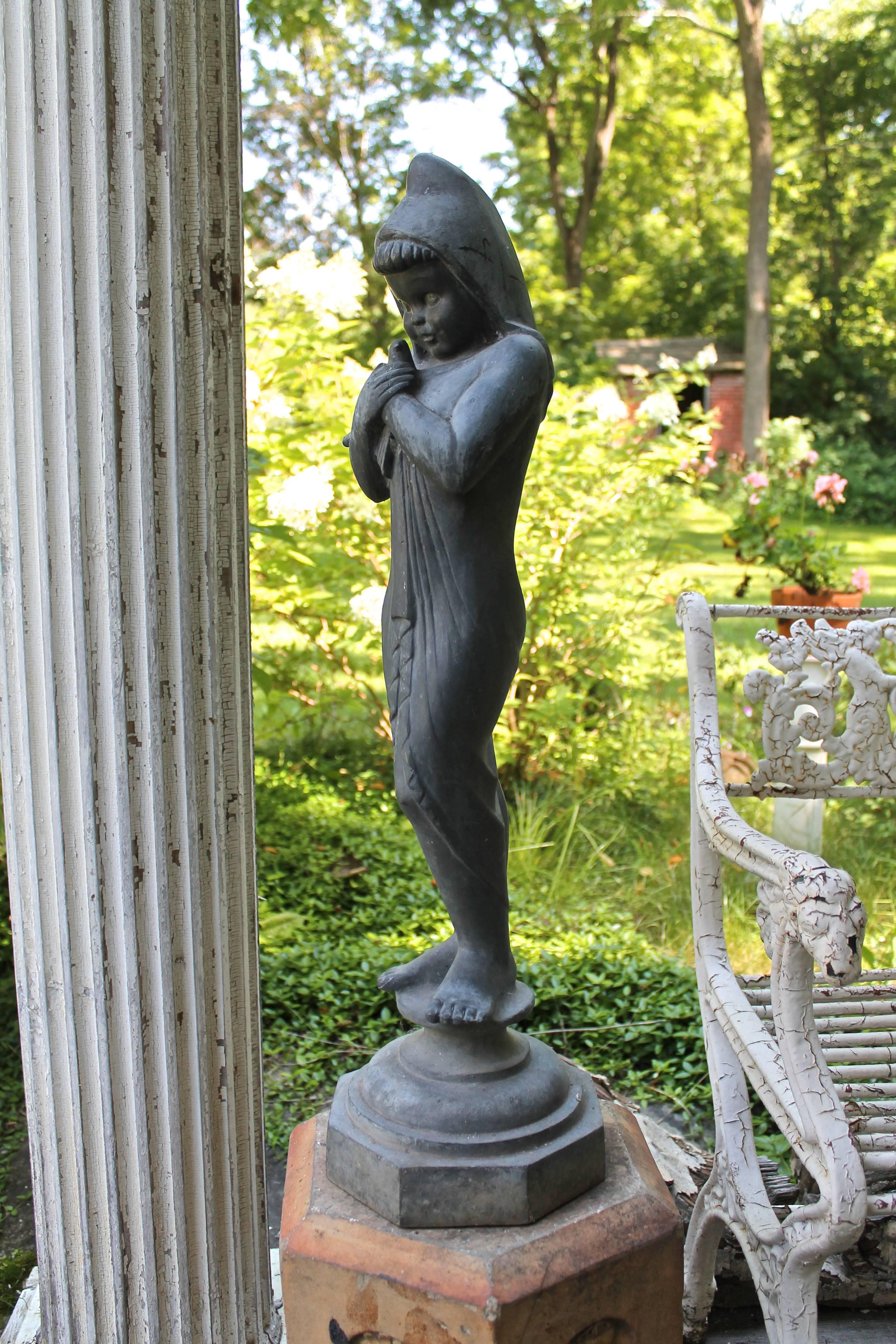 Wheeler Williams zugeschriebene amerikanische Blei-Skulptur des Deko im Angebot 4
