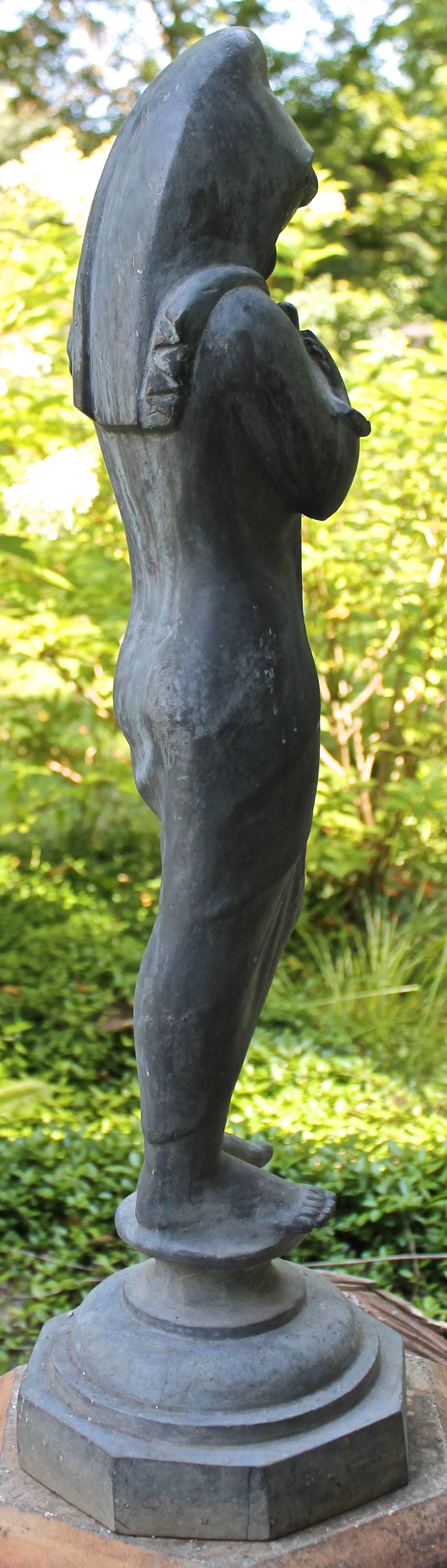 Wheeler Williams zugeschriebene amerikanische Blei-Skulptur des Deko im Angebot 1