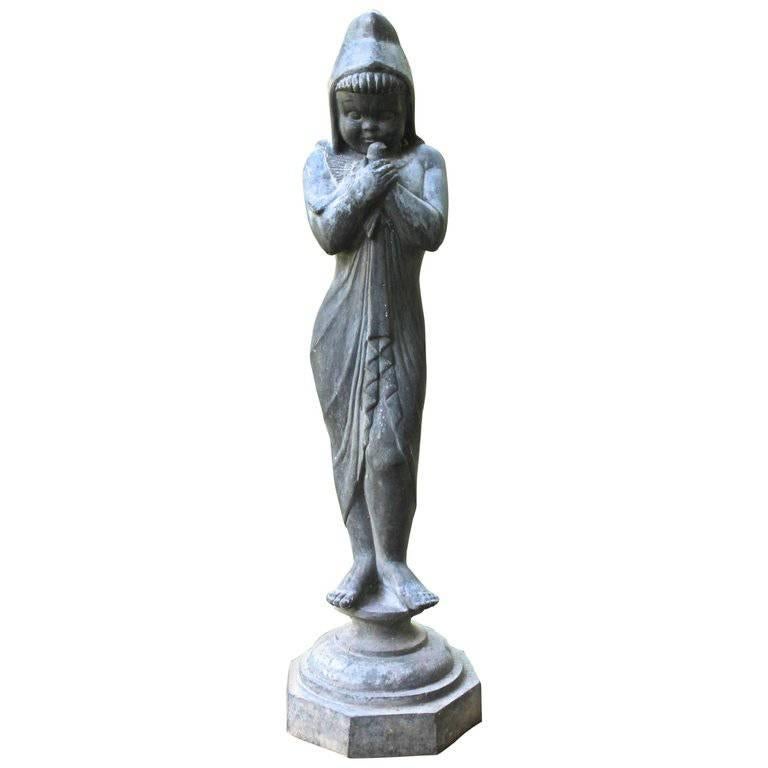 Escultura de plomo americana deco atribuida a Wheeler Williams en venta