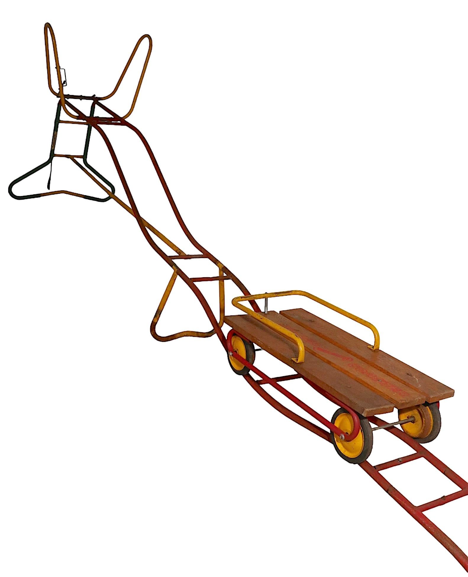 Steel Wheelmaster Roller Coaster Ride C. 1950/1960's