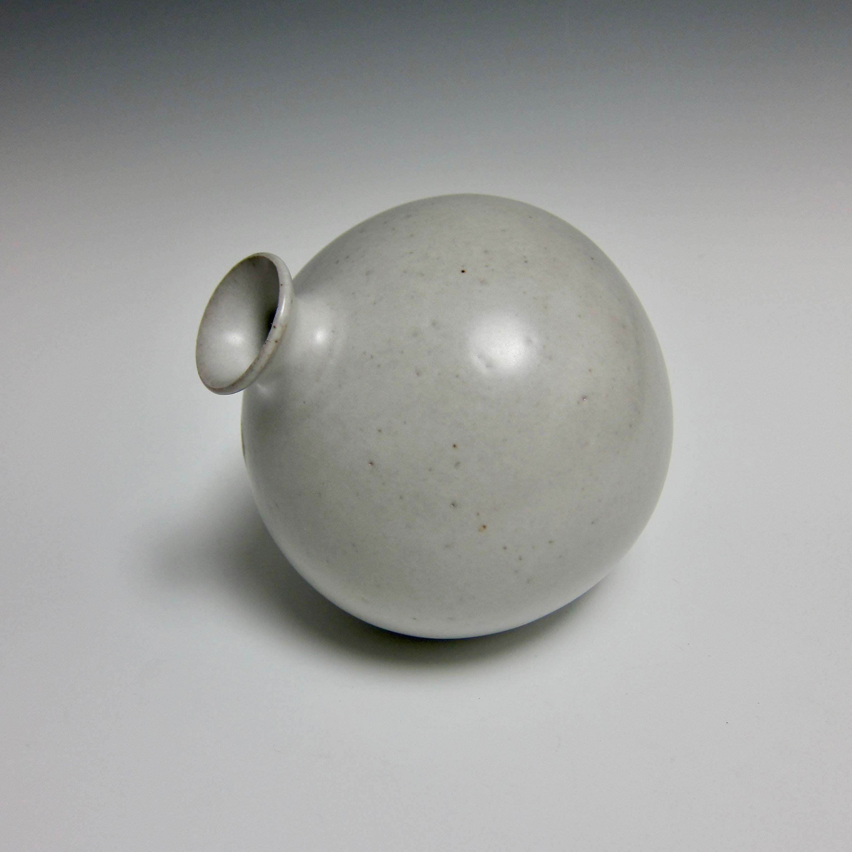 Minimalist Wheelthrown Ceramic Bud Vase by Jason Fox For Sale