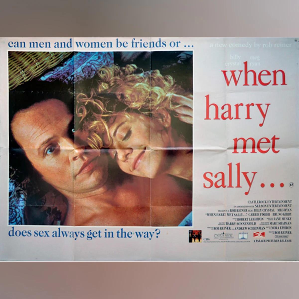Als Harry Sally kennenlernte... (1989)
Original British Quad (30 X 40 Zoll)

Dieses britische Filmplakat von Palace Pictures wird für immer mit dem Spruch 