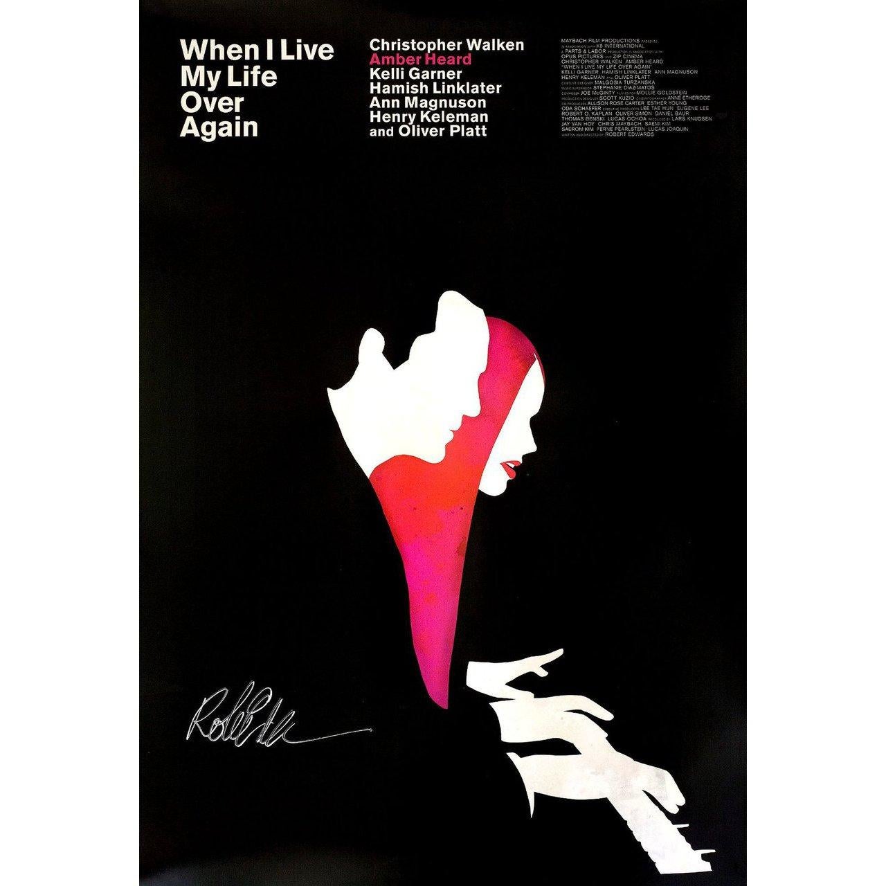 When I Live My Life Over Again 2015 U.S. One Sheet Film Poster Signed Bon état - En vente à New York, NY