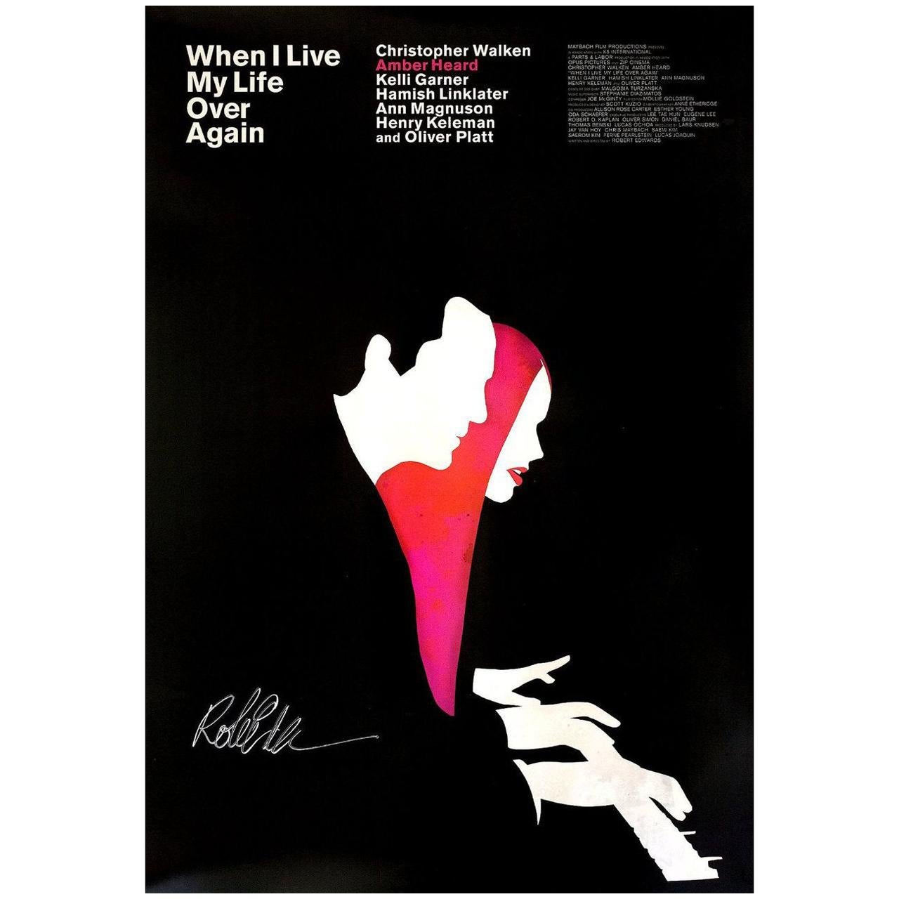 When I Live My Life Over Again 2015 U.S. One Sheet Film Poster Signed en vente