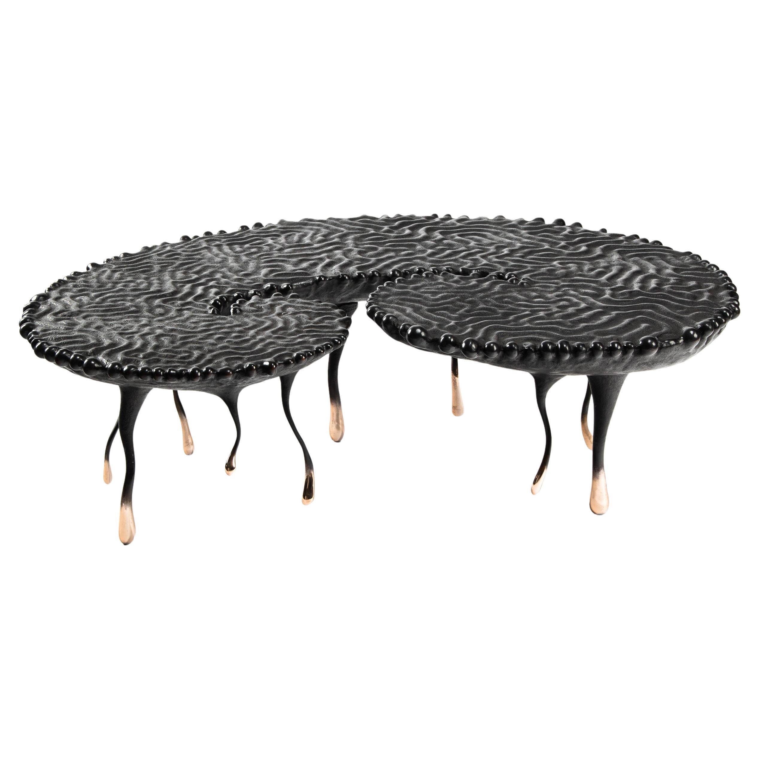 When the Centre Could Not Hold bronze coffee table For Sale