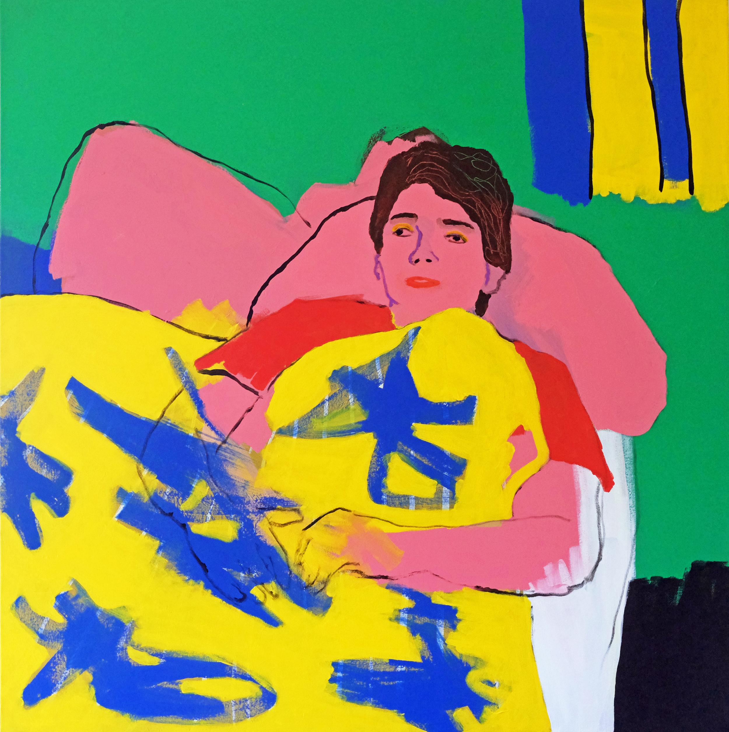 Modern 'When The Going Gets Soft' Portrait Painting by Alan Fears Pop Art For Sale