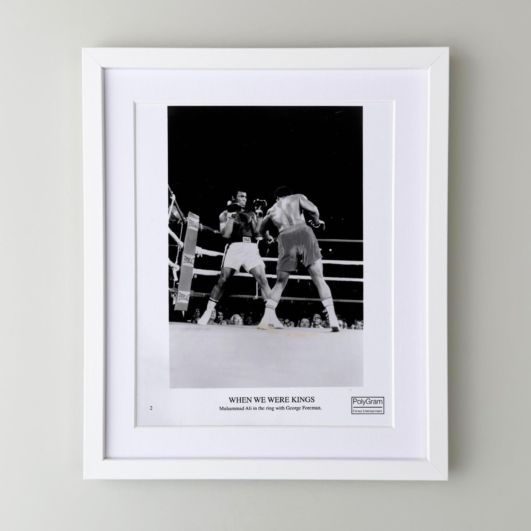 Américain When We Were Kings 1996 Publicity Film Movie Press Still Framed en vente