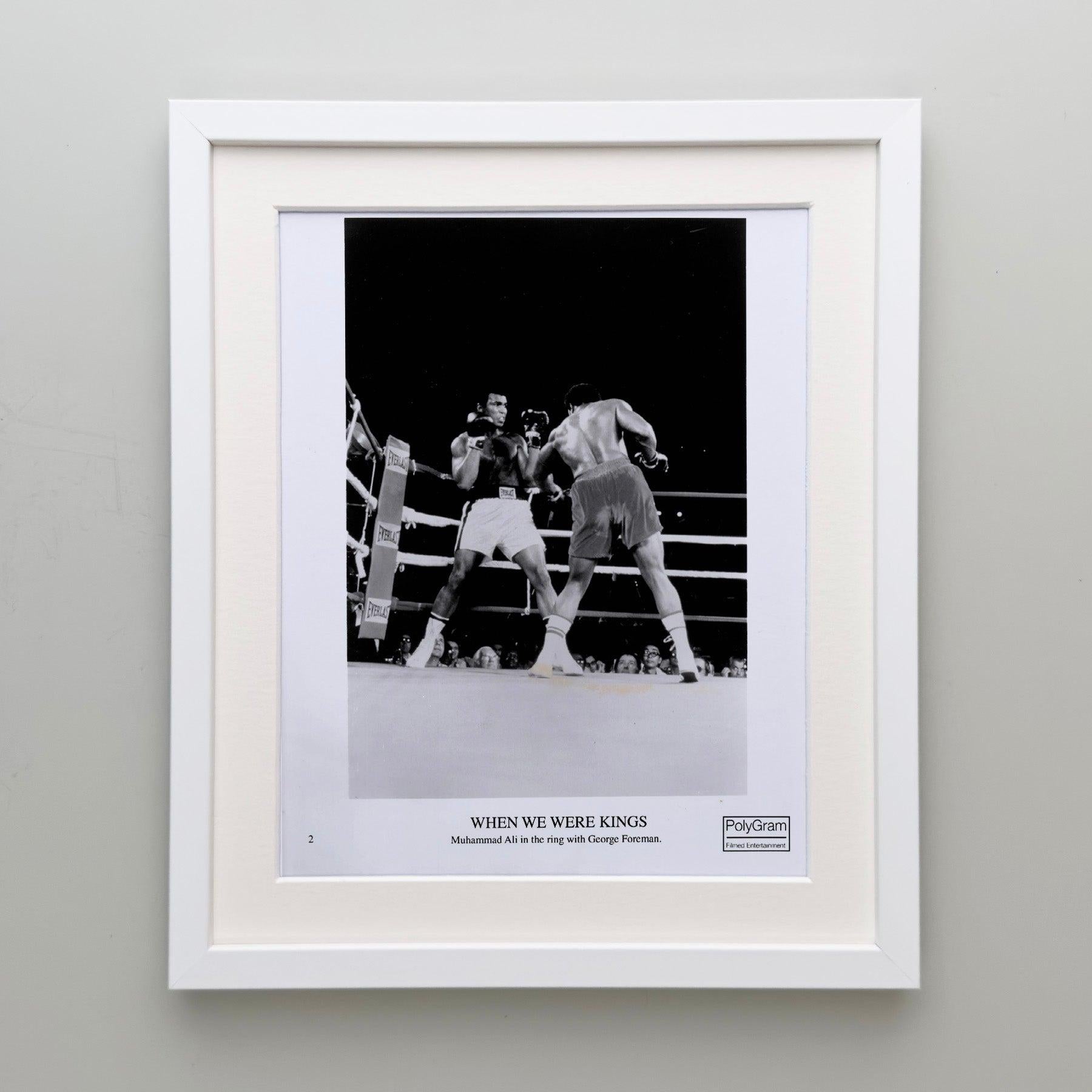 When We Were Kings 1996 Publicity Film Movie Press Still Framed Excellent état - En vente à Bath, Somerset