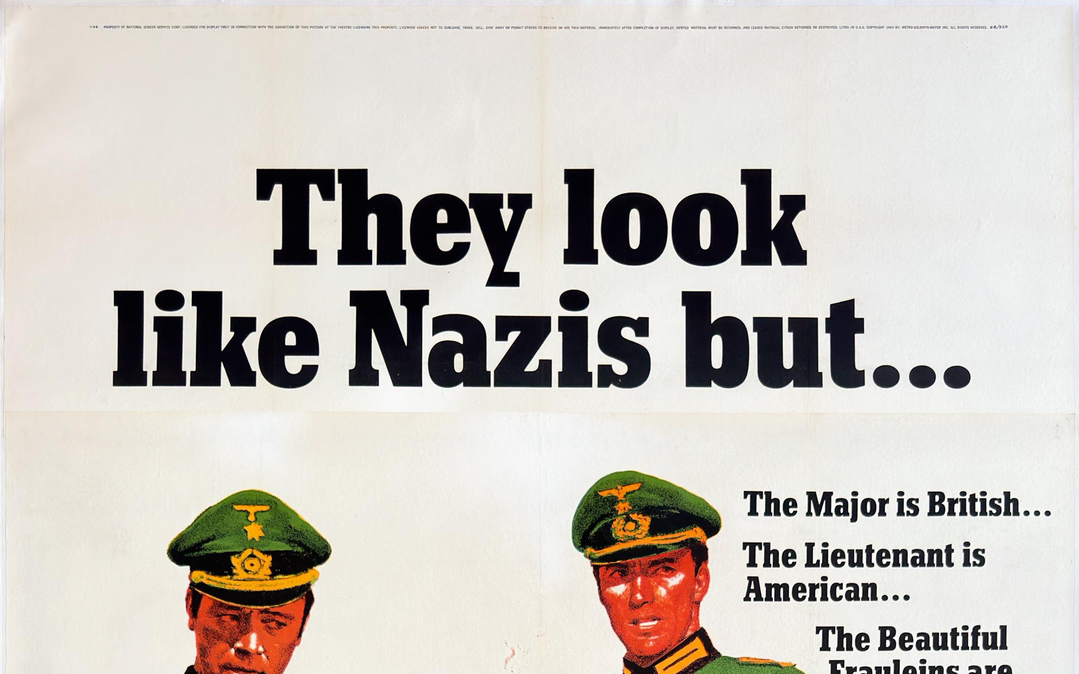 American Where Eagles Dare 1968 US 3 Sheet Film Poster For Sale