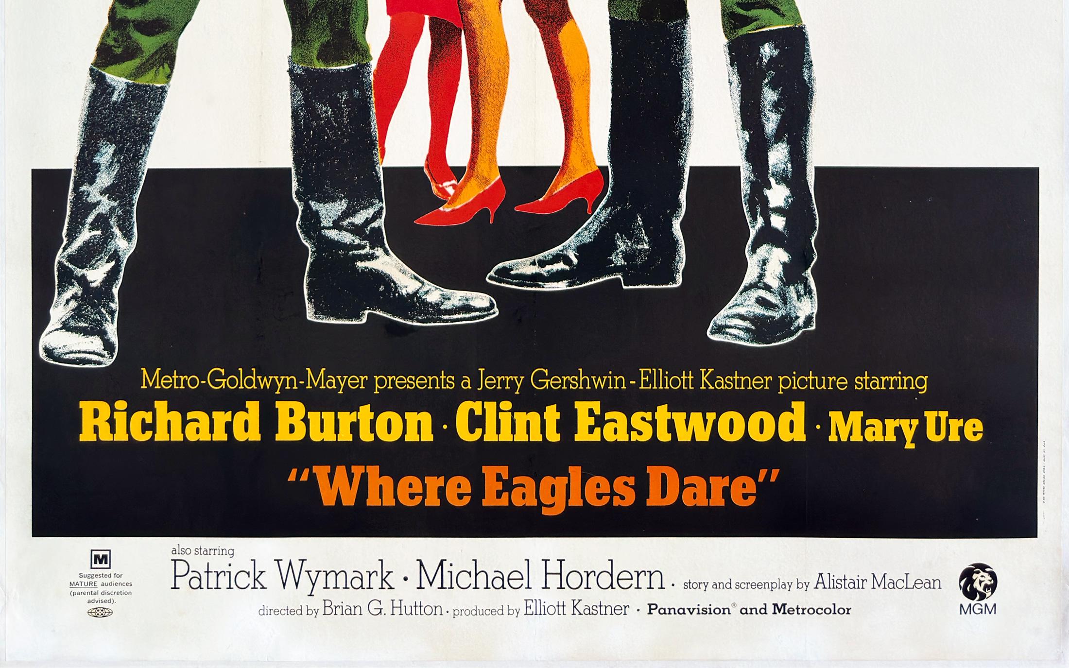20th Century Where Eagles Dare 1968 US 3 Sheet Film Poster For Sale