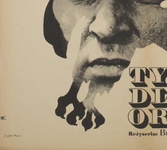 "Dove osano le aquile" Poster cinematografico originale polacco, Maciej Zbikowski, 1972