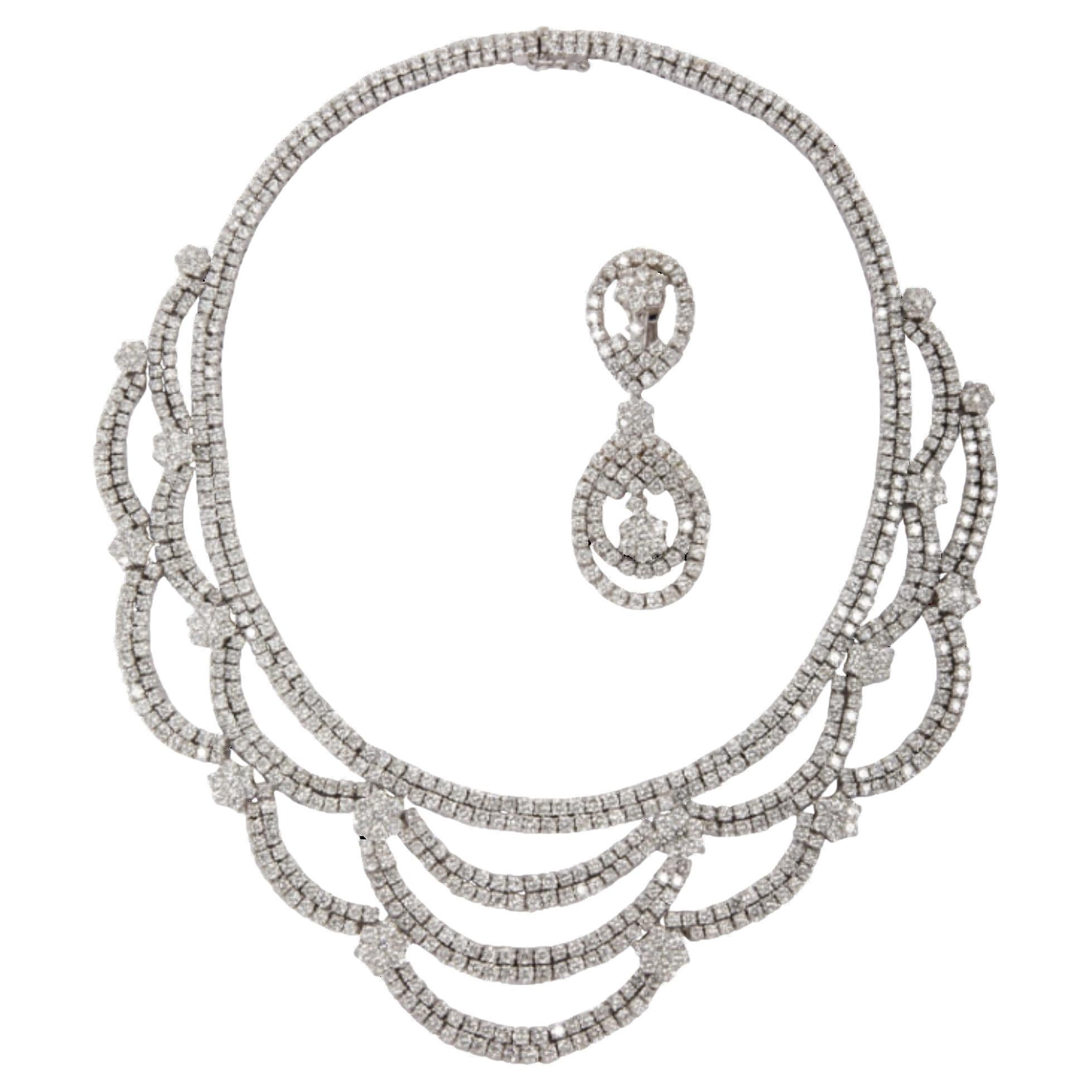 Wo Glamour auf Anmut trifft - 61,00 Karat Diamant-Halsketten