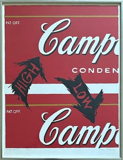 "High Camp" Screen print after Andy Warhol Campbells Soup