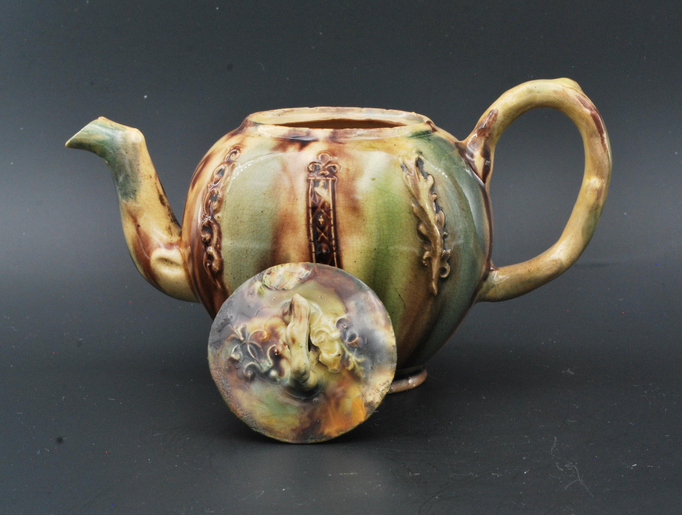18th Century Whieldonware Teapot, England, C1765 For Sale